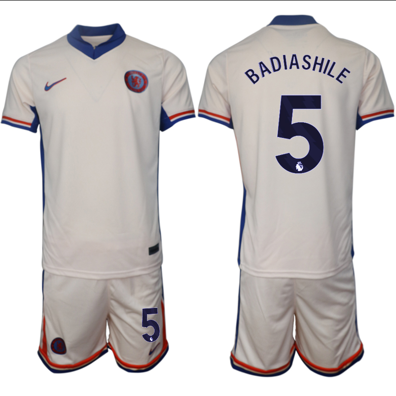 Men 2024-2025 Club Chelsea away Cream #5 Soccer Jersey->customized soccer jersey->Custom Jersey